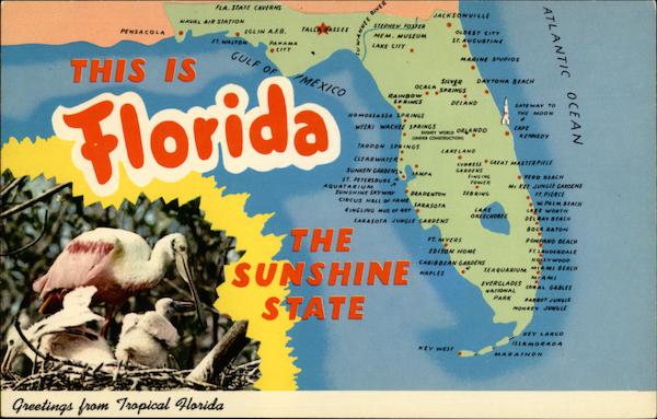 This is Florida-- The Sunshine State Maps