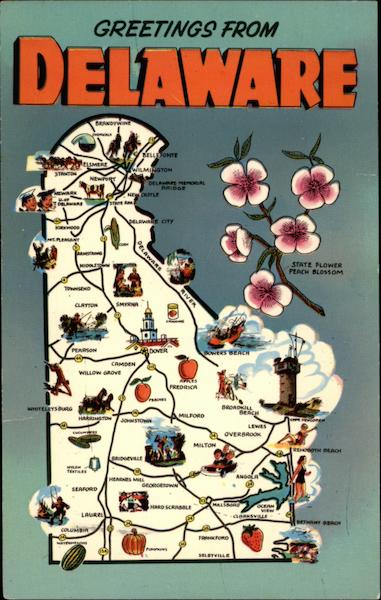 Greetings from Delaware Maps