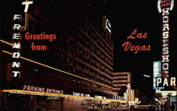 Fremont Hotel - Greeting from Las Vegas Postcard