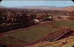 Stadium, Gridiron and Track Oval Bozeman, MT Postcard Postcard