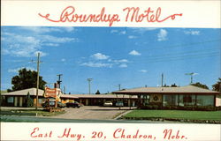 Roundup Motel - East Highway 20 Chadron, NE Postcard Postcard