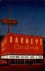 Barney's Casino Lake Tahoe, NV Postcard Postcard