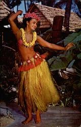 Tahitian Dancer Postcard Postcard