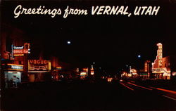 Greetings from Vernal, Utah Postcard Postcard