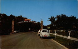 Entrance to Horace Austin State Park Postcard