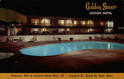 Golden Steer Motor Hotel South St. Paul, MN Postcard Postcard