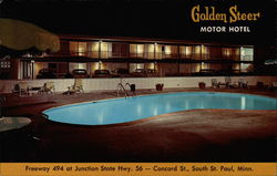 Golden Steer Motor Hotel Postcard