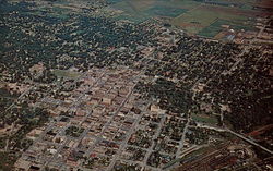 Aerial View Fort Dodge, IA Postcard Postcard