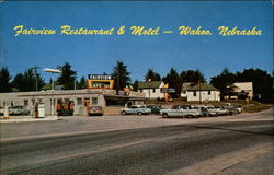 Fairview Restaurant & Motel Wahoo, NE Postcard Postcard
