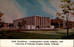 University of Nebraska University Hospital Postcard