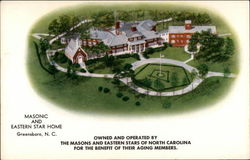 Masonic and Eastern Star Home Greensboro, NC Postcard Postcard