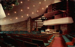 Auditorium of meeting house of First Unitarian Society Postcard