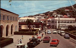 Main Sqaure St. Thomas, Virgin Islands Caribbean Islands Postcard Postcard