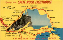 Split Rock Lighthouse Postcard