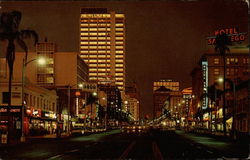 Broadway at Night Postcard