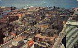 Aerial View of the Wholesale District of Downtown Postcard