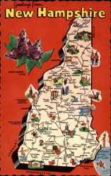 Greetings From New Hampshire Postcard
