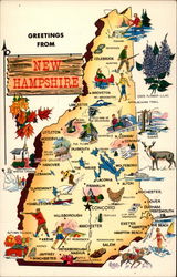 Greetings from New Hampshire Postcard