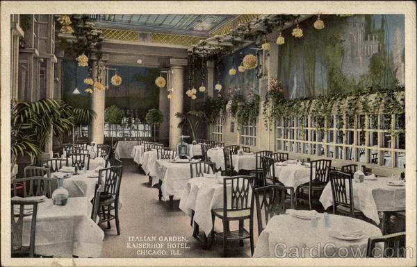 Italian Garden, Kaiserhof Hotel, Chicago, ILL Illinois