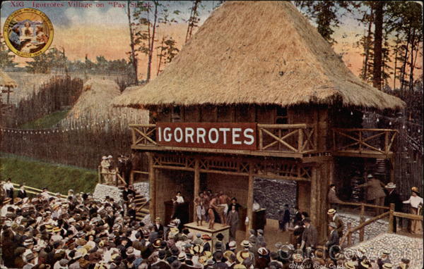 Igorrotes Village on Pay Streak 1909 Alaska Yukon-Pacific Exposition