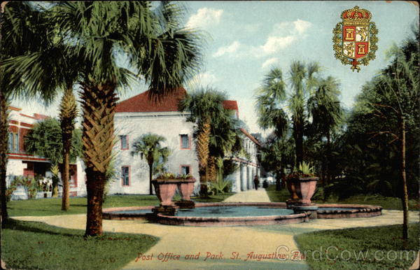 Post Office and Park St St. Augustine Florida