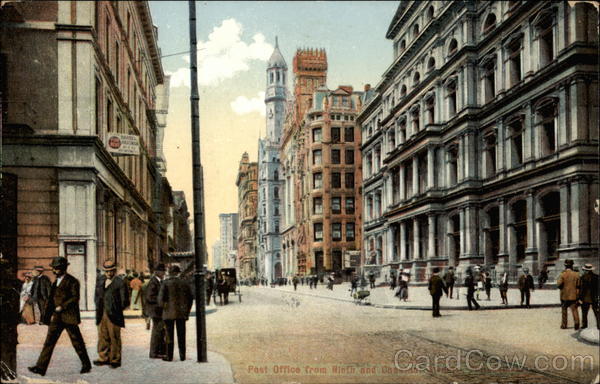 Post Office from Ninth and Chestnut Streets Philadelphia Pennsylvania