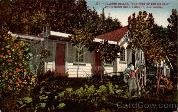 Joaquin Miller, The Poet of the Sierras, at his home Oakland California