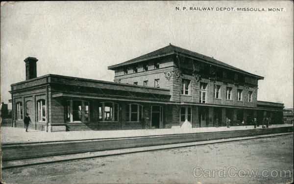N.P. Railway Depot Missoula Montana