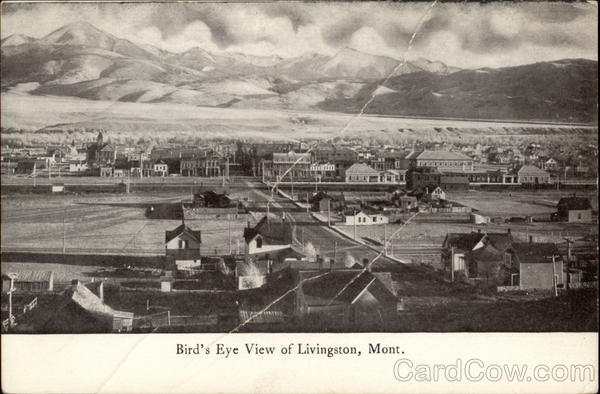 Bird's Eye View Livingston Montana