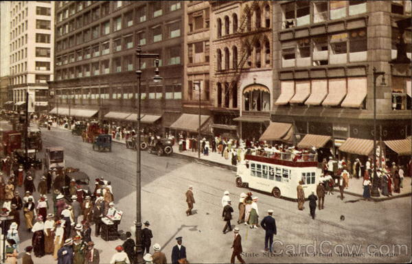 State Street North from Monroe Chicago Illinois