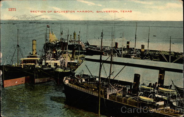 Section of Galveston Harbor Texas