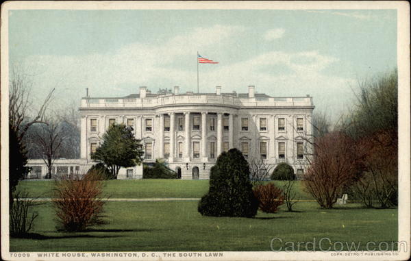 White House, The South Lawn Washington District of Columbia