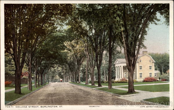 College Street Burlington Vermont
