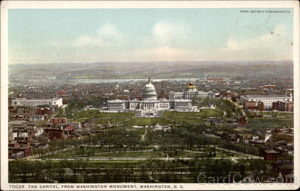 The Capital, from Washington Monument District of Columbia