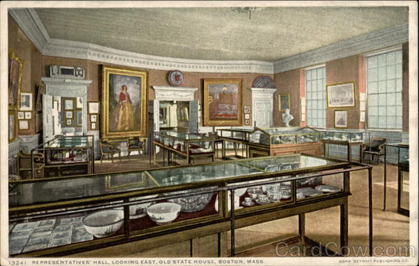 Representatives' Hall, Looking East, Old State House Boston Massachusetts