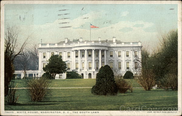 White House, The South Lawn Washington District of Columbia