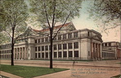 New Hyde Park High School Chicago, IL Postcard Postcard