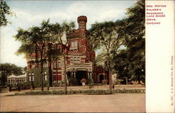 Mrs. Potter Palmer's Residence, Lake Shore Drive Postcard