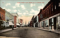 Main Street East from 2nd La Crosse, WI Postcard Postcard