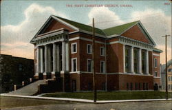 The First Christian Church Omaha, NE Postcard Postcard