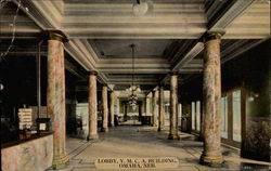 Lobby, Y.M.C.A. Building Postcard