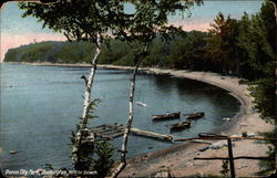 Queen City Park, Burlington, Vt: The Beach Postcard