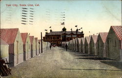 Tent City Santa Cruz, CA Postcard Postcard