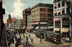 Main St., Looking West Postcard