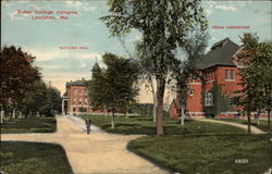 Bates College Campus Lewiston, ME Postcard Postcard