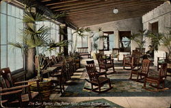 The Sun Parlor - The Potter Motel Santa Barbara, CA Postcard Postcard