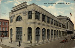 New Auditorium Wheeling, WV Postcard Postcard