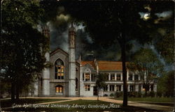 Gore Hall, Harvard University Library Cambridge, MA Postcard Postcard