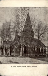 First Baptist Church Dillon, MT Postcard Postcard