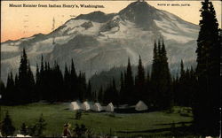 Mount Ranier from Indian Henry's Postcard